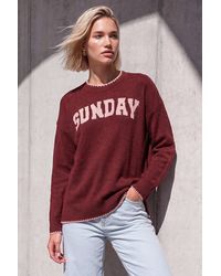 Roman - Sunday Slogan Knit Jumper - Lyst