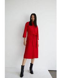 Warehouse - Utility Shirt Dress With 3/4 Sleeve - Lyst