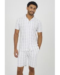 Brave Soul - Graphic Stripe Shorts - Lyst