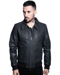 Infinity Leather - A2 Cowhide Bomber Jacket-Oslo - Lyst