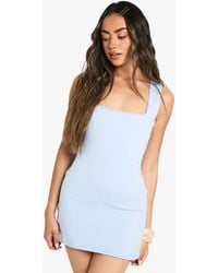 Boohoo - Square Neck A-Line Mini Dress - Lyst