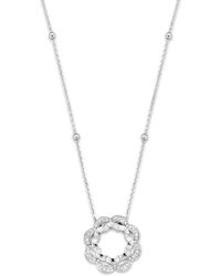 Orphelia - 'Onyx' 925 Sterling Chain With Pendant - Lyst