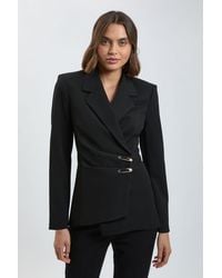 Karen Millen - Trim Detail Tailored Single Breasted Blazer - Lyst