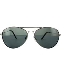 Polaroid - Aviator Gunmetal Polarized Sunglasses - Lyst