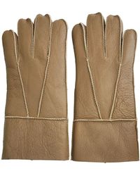 Infinity Leather - Sheepskin Gloves With Roll Up/Down Cuff - Lyst