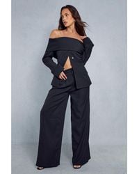 MissPap - Tailored High Waisted Button Detail Trousers - Lyst