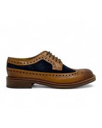 Chapman & Moore - Tan Leather Suede Brogues Oxford Formal Shoes - Lyst