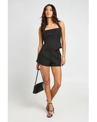 Boohoo - Pleated Tailored Short - Lyst