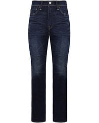 Levi's - Levi's Slim Fit Straight Leg Dark Jeans Cotton - Lyst