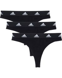 adidas - 3 Pack Active Comfort Cotton Thong - Lyst