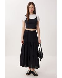 Happiness İstanbul - High Waist A-Line Maxi Skirt - Lyst