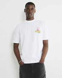 River Island - T-Shirt Regular Fit Japanese Ramen Cotton - Lyst