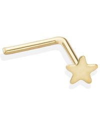 The Jewellery Stockroom - 9Ct Tiny Star Shape Nose Stud Earrings - Lyst