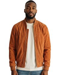 Infinity Leather - Goat Suede Ma-1 Bomber Jacket-Antalya - Lyst