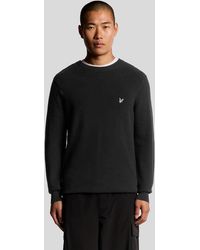 Lyle & Scott - Engineered Rib Crew Neck Jumper - Lyst
