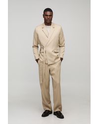 BoohooMAN - Relaxed Fit Wrap Front Blazer - Lyst