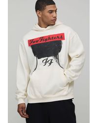 BoohooMAN - Oversized Foo Fighters License Printed Hoodie - Lyst