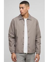 BoohooMAN - Regular Fit Collared Coach Jacket - Lyst