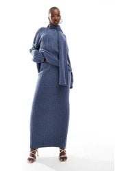 Kaiia - Exclusive Boucle Knit Column Maxi Skirt Co-Ord - Lyst