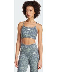 adidas - Aeroreact Training Light Support 3-Stripes Bra - Lyst