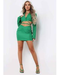 Missy Empire - Missy Empire Waist Mini Skirt Co Ord - Lyst