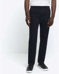 River Island - Chino Trousers Slim Fit Casual Cotton - Lyst
