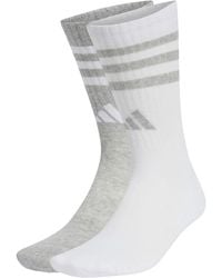 adidas - 3 Pack Crew Long Socks - Lyst