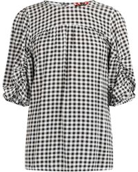 myMo - Bluse Damen Weiss - Lyst
