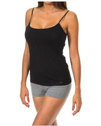 Janira - Day Cotton Thin Strap T-Shirt With Round Neckline 1045044 - Lyst