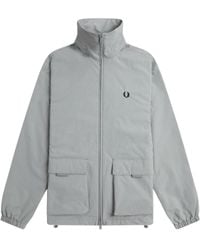 Fred Perry - Jacke Mit Aufgesetzter Tasche Und Reißverschluss - Lyst