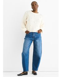 Gini London - Wool Mix Oversized Knit Jumper - Lyst