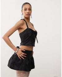 Motel - Kampi Jaquard Bow Detail Cami Co-Ord - Lyst