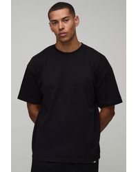 BoohooMAN - Oversized Premium Interlock T-Shirt - Lyst