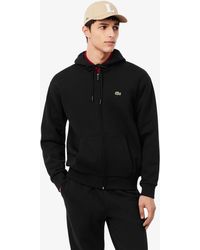 Lacoste - Fleece Full-Zip Classic Fit Hoodie - Lyst
