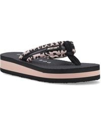 Rocket Dog - Monica Leon Leopard Textile Damen Flip-Flops - Lyst