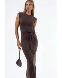 Busem - Midi Dress With Tie Detail - Lyst