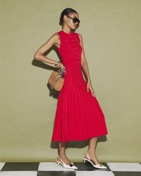 River Island - Maxi Dress Pointelle Round Neck Sleeveless - Lyst
