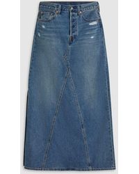 Levi's - Levi's Verified Vintage Skirt Iconic Long Slit - Lyst
