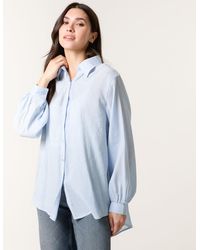 Blue Vanilla - Diamante Detailed Classic Shirt - Lyst