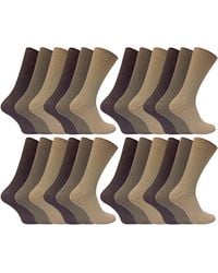 Sock Snob - 24 Pairs Multipack Ultimate Comfort 100% Cotton Socks - Lyst