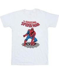 Marvel - Ladies The Amazing Spider- Cotton Boyfriend T-Shirt - Lyst