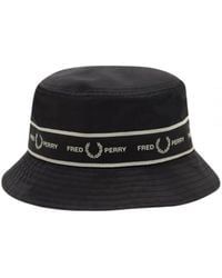 Fred Perry - Graphic Tape Bucket Hat - Lyst