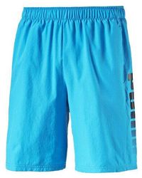 PUMA - Fun Big Logo Woven Elasticized Shorts 836575 10 - Lyst