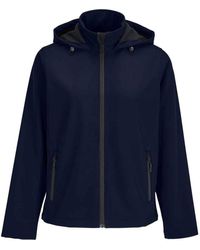 Sol's - "Race" Softshelljacke Mit Kapuze Für Damen (Dunkelblau) - Lyst