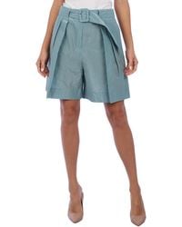 Emporio Armani - High Waisted Pleated Shorts 5Np41T - Lyst