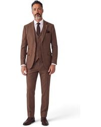 TruClothing - 3 Piece Tweed Herringbone Formal Suit - Lyst