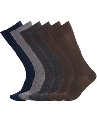 Pro Socks - 6 Pairs Executive Cotton High-Top Seamless S15100 - Lyst