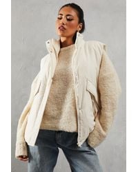 MissPap - Padded Puffer Zip Pocket Gilet - Lyst