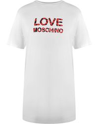 Moschino - Love Bubble Logo T-Shirt Cotton - Lyst