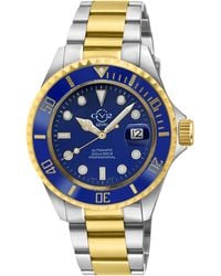 Gv2 - Liguria Swiss Automatic Movement Sa100 Bezel, Dial Two Tone Watch - Lyst